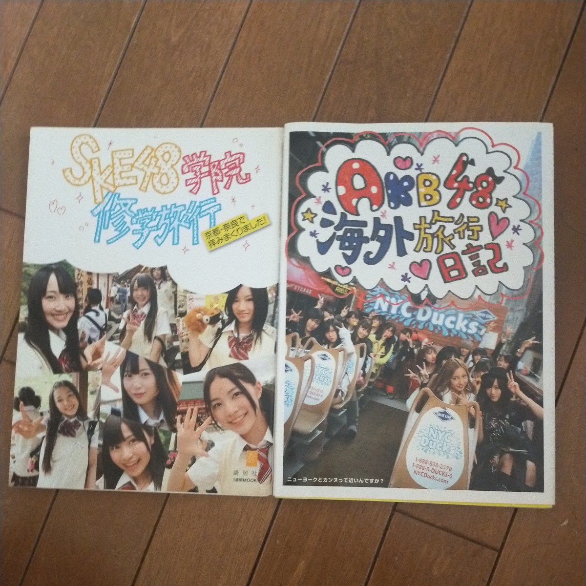 送料無料即決！２冊セットSKE48学院修学旅行京都・奈良で拝みまくりました！AKB48海外旅行日記ニューヨークとカンヌって近いんですか？ 