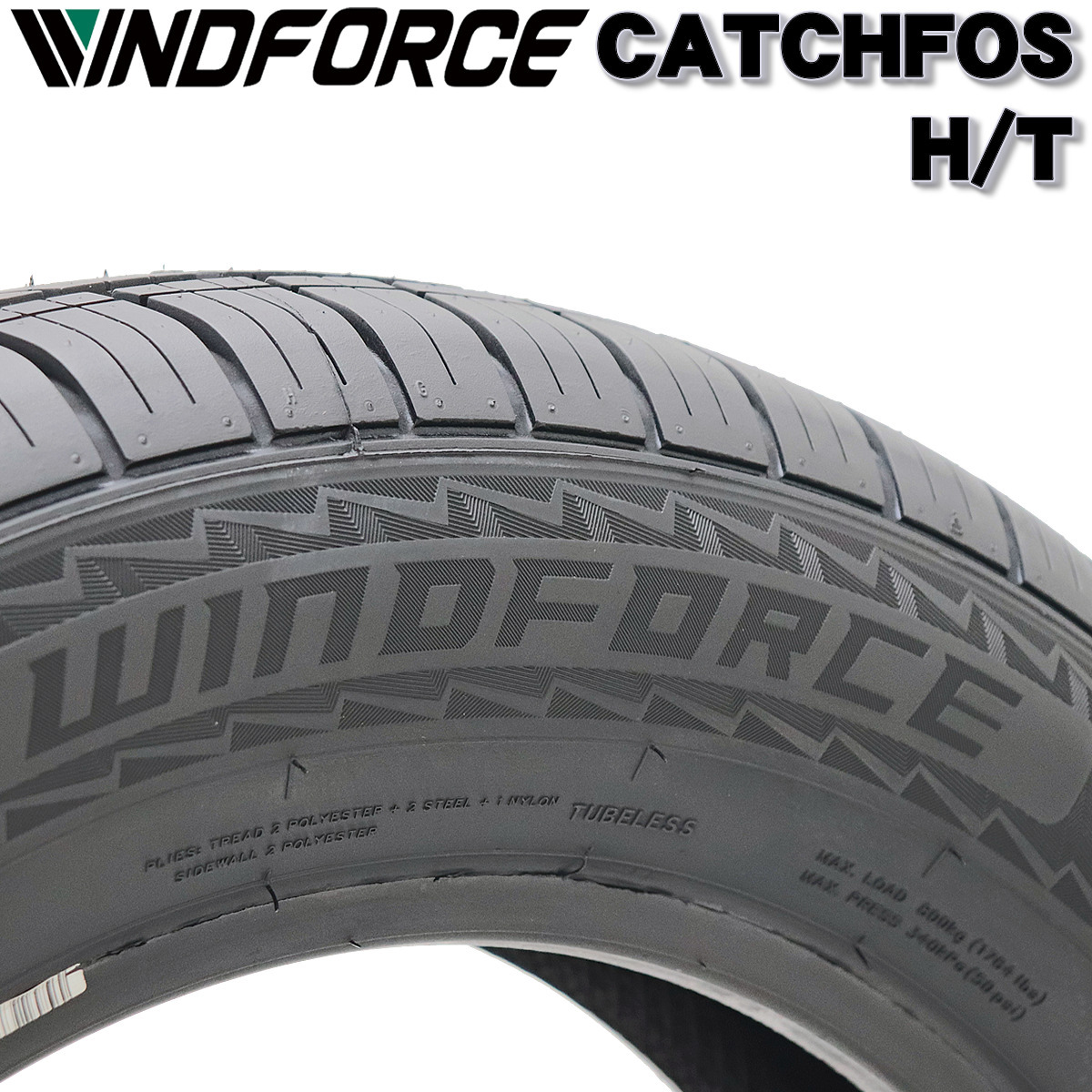 2023年製 新品 1本価格 会社宛 送料無料 215/60R17 夏 WINDFORCE CATCHFOS H/T アルファード エスティマ エルグランド ラッシュ NO,FF83_画像3