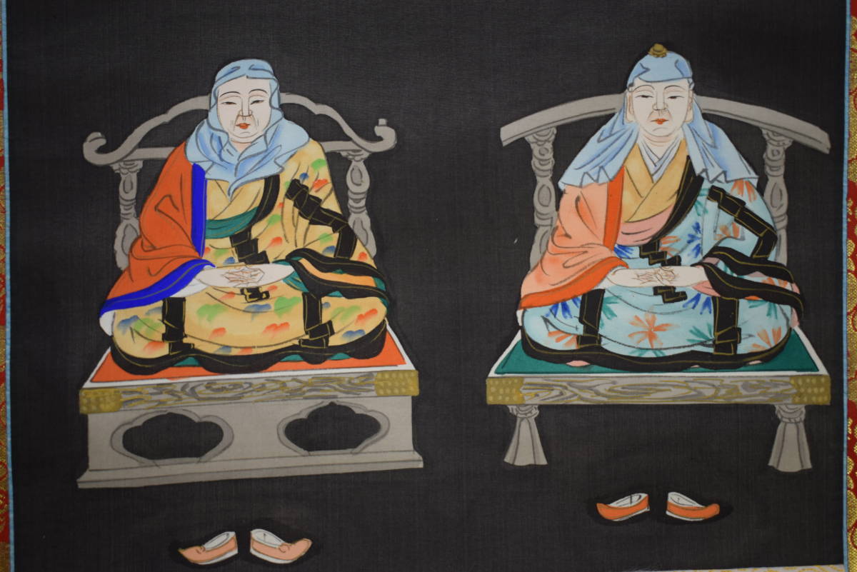 不詳/作者不詳/三尊仏図/三尊佛/布袋屋掛軸HE-838 不詳/作者不詳/三尊仏図/三尊佛/布袋屋掛軸HE-838 美術品 |日本画