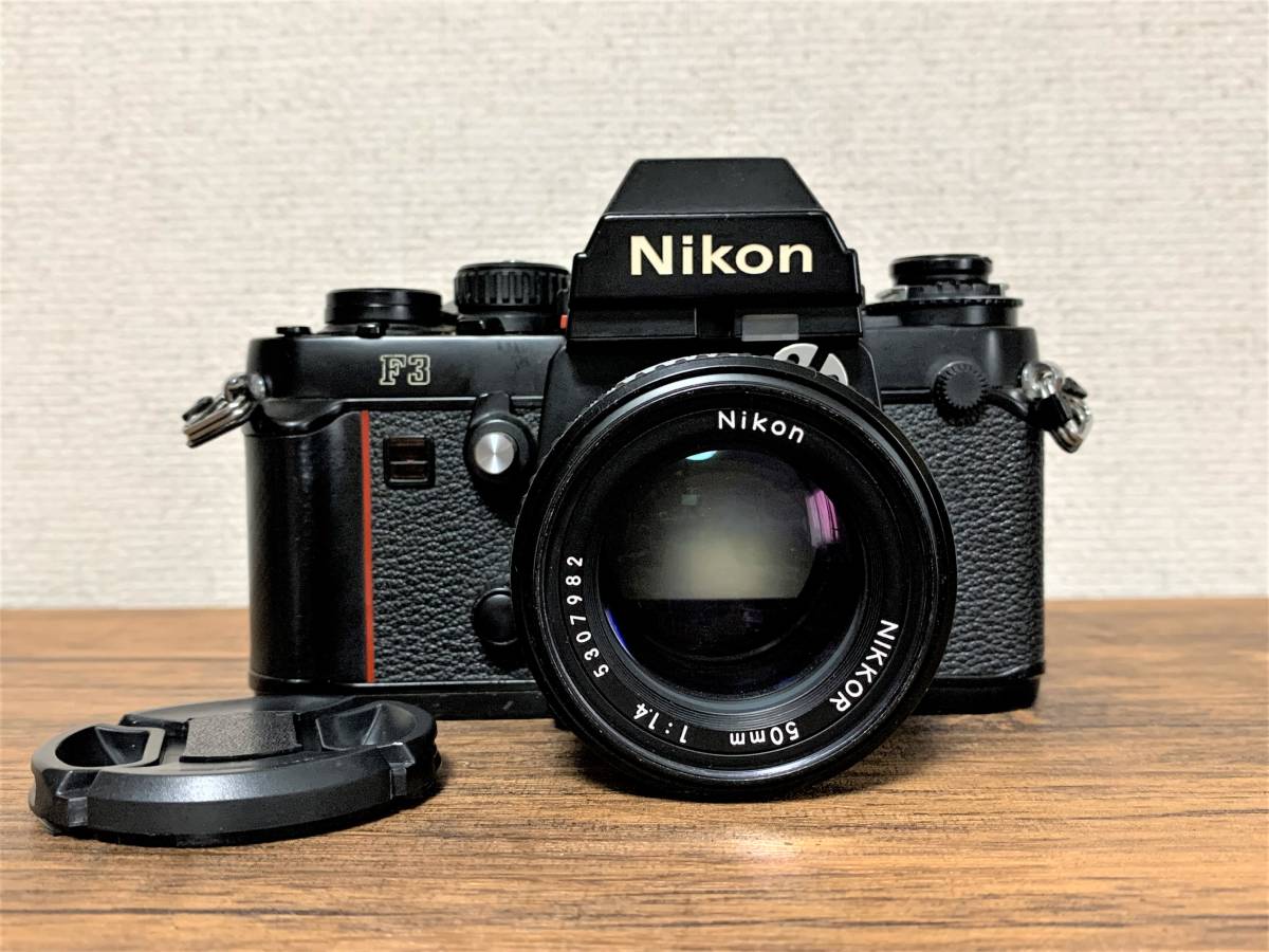 ❁完動品❁Nikon F3 単焦点レンズ付き ai 35mm フィルムカメラ-