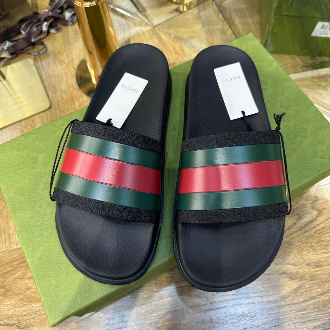 ✨️新品✨️ GUCCI ウェブパネル スライド メンズ サンダル 9-