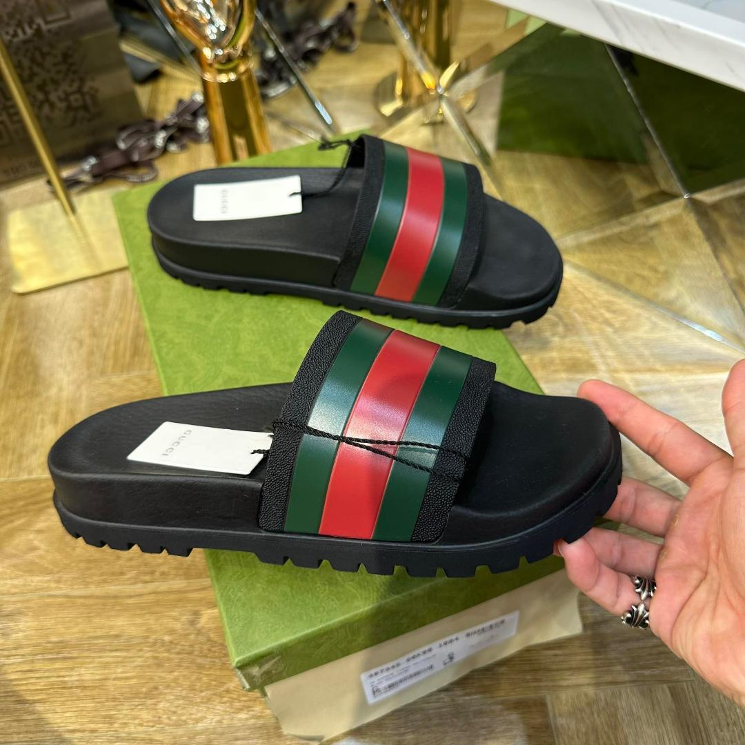 ✨️新品✨️ GUCCI ウェブパネル スライド メンズ サンダル 9-