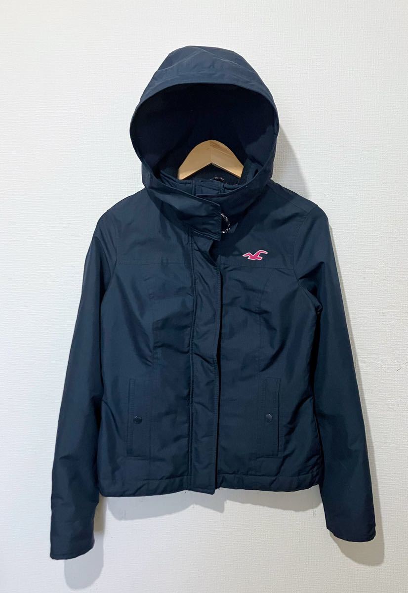 Holister ホリスター ナイロンジャケット インナーフリース All Weather Jacket サイズ XS ネイビー_画像1