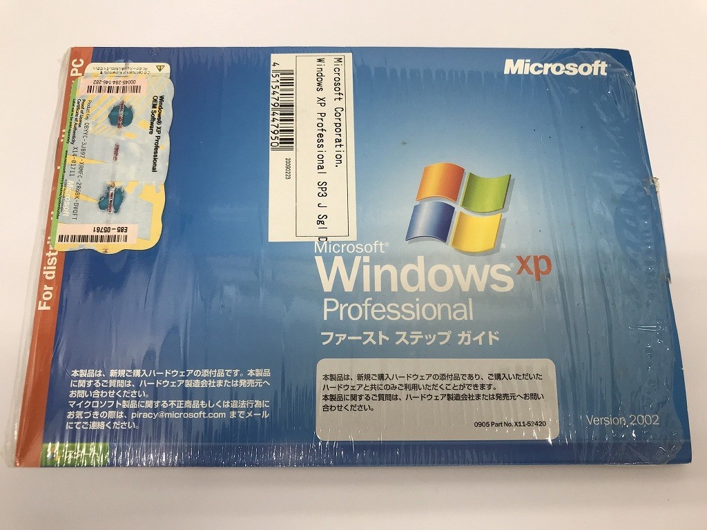 CC867 PC Windows XP Professional SP3 OEM ファーストステップガイド プロフェッショナル 【Windows】 516