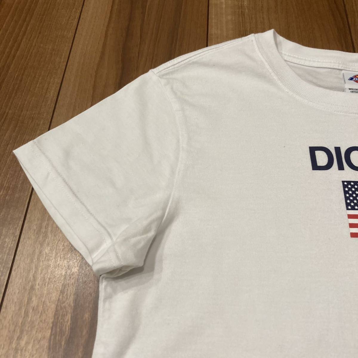 Dickies ディッキーズ 半袖 Tシャツ プリント ビッグプリント USA デカロゴ レディース サイズM 玉mc1538_画像4