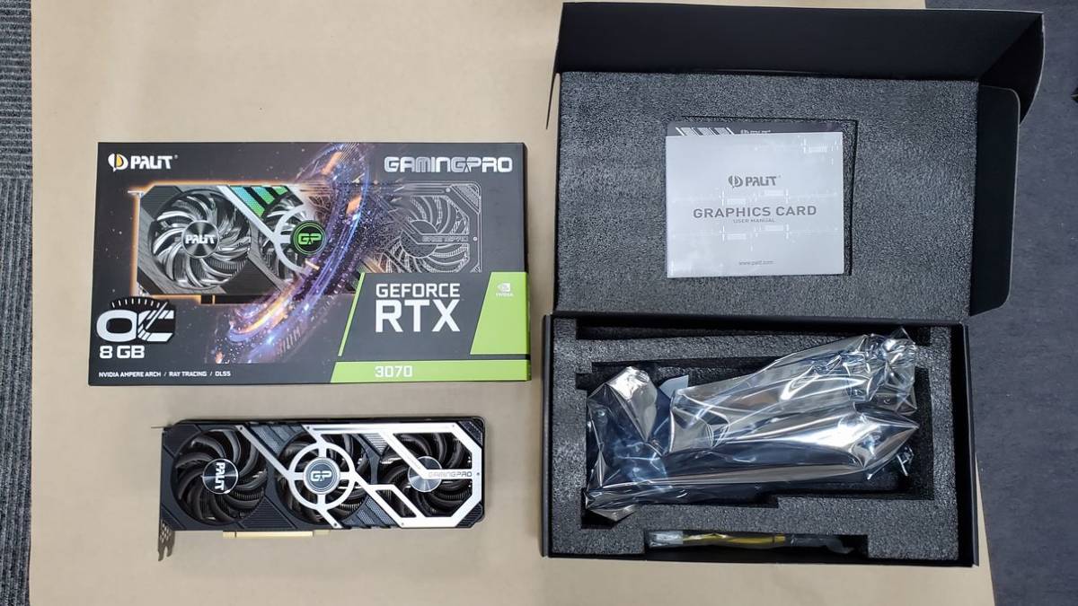 美品☆PALIT RTX3070 GAMINGPRO OC 8GB グラフィックボード(#13) | www