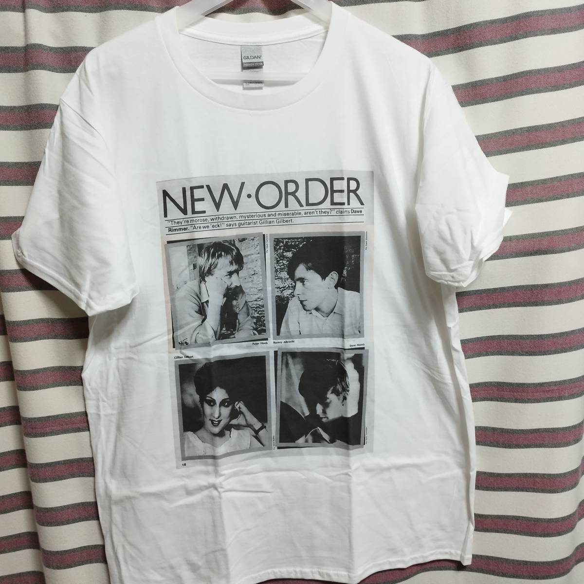 NEW ORDER バンドTシャツ ニューオーダー happy mondays joy division Stone Roses Charlatans Primal Scream_画像1