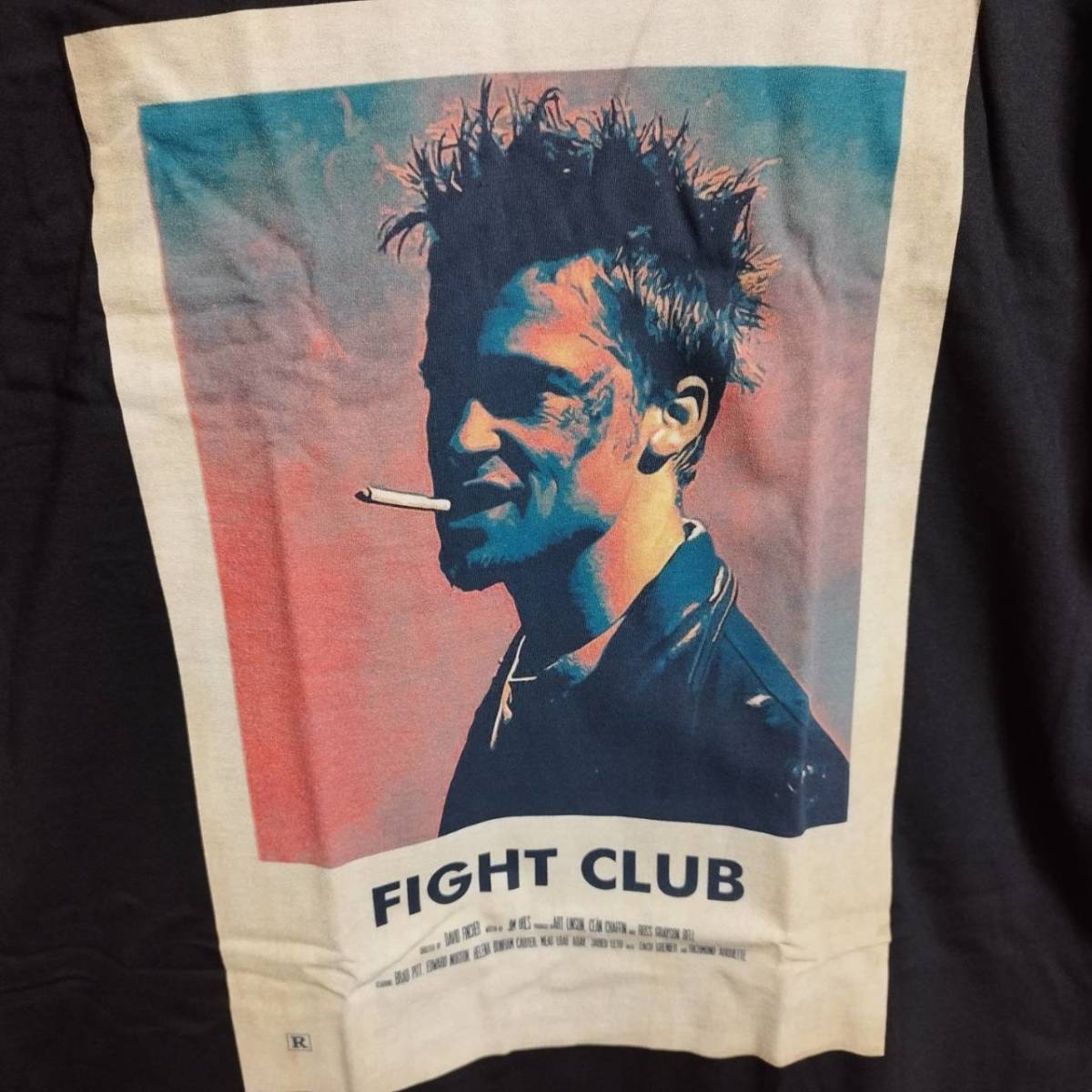映画『ファイトクラブ』 Fight Club BIGプリントTシャツ 【 黒 Lサイズ 