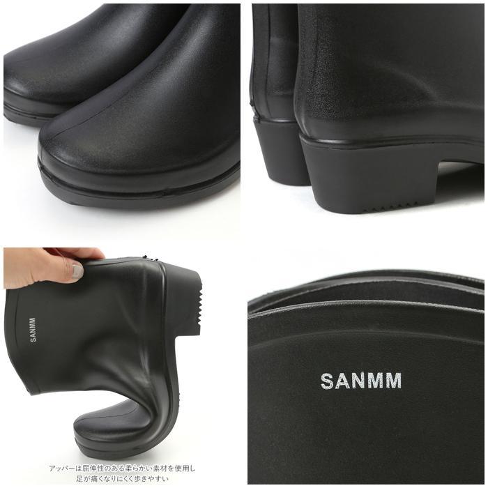 * gray * 41(25.5cm) rain boots lady's Short mail order stylish simple rain shoes boots boots short waterproof slipping stop 