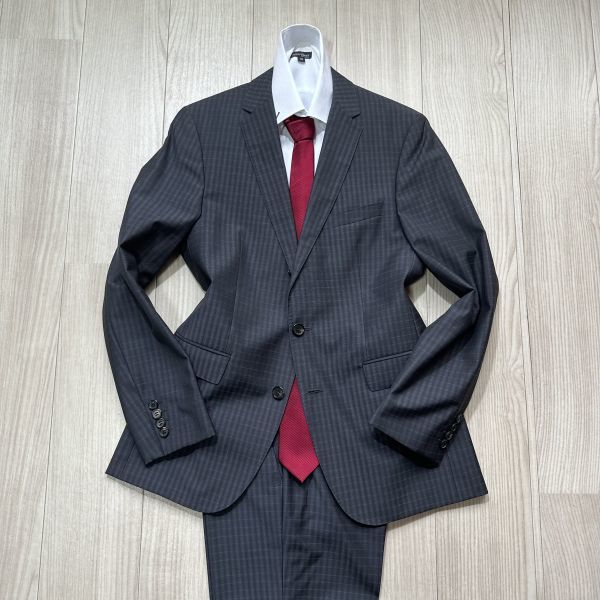 単品販売/受注生産 HUGO BOSS Cotton-Silkピンストライプ・サマー