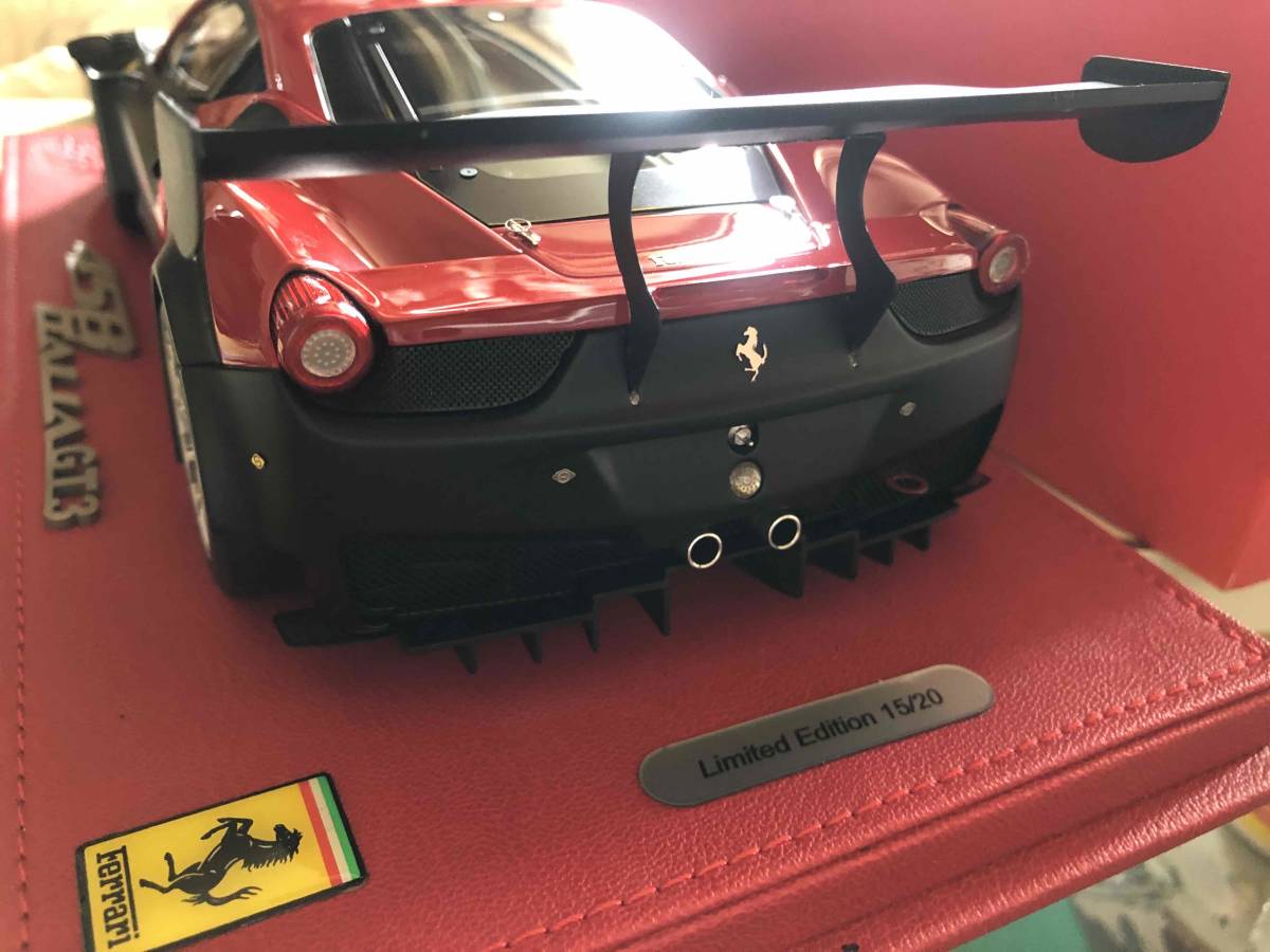 送料込 BBR 新品 1/18 フェラーリ458 GT3 アドリア クリアケース20台