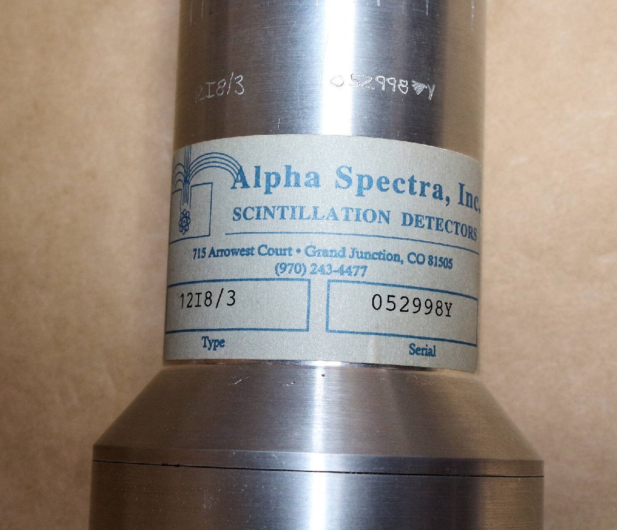 特価 Alpha Spectra 3X3インチ NaI(Tl) Gamma Scintillation Detector 自作デバイダー ケーブル付き_画像5