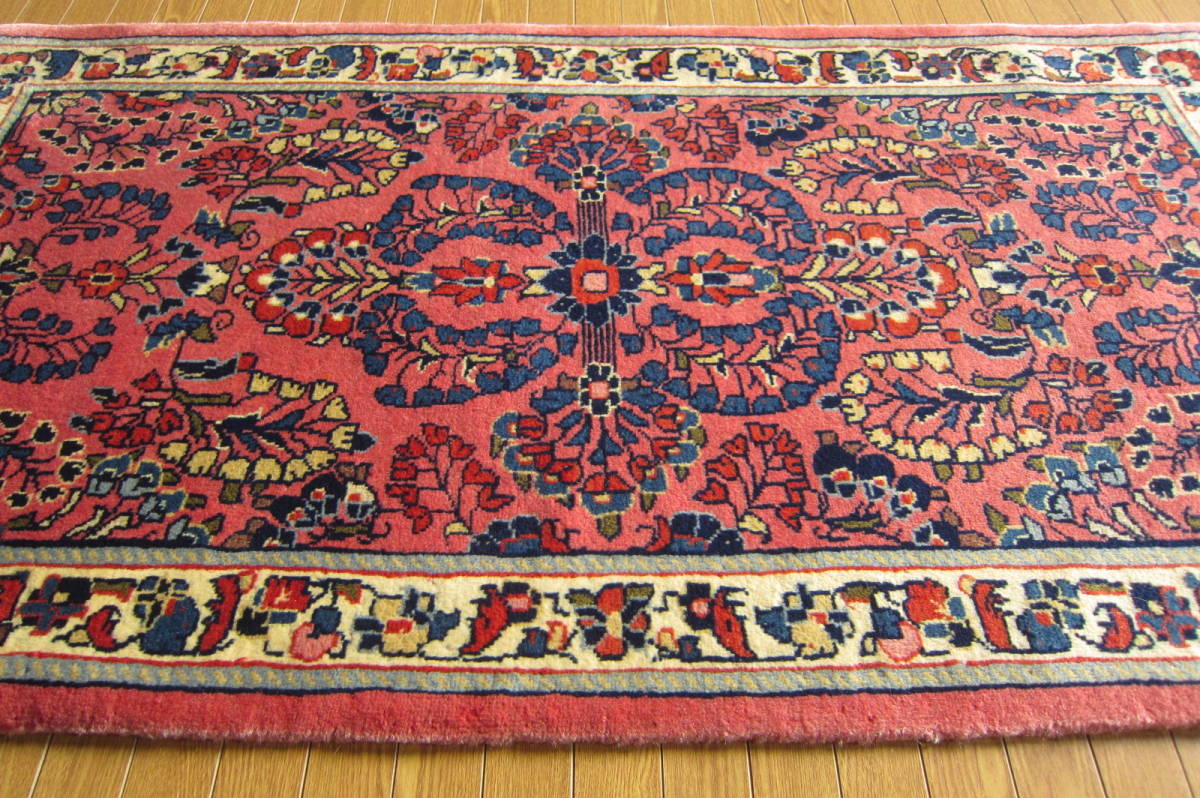 11900円 【132×72】イラン直輸入☆サローグ産ペルシャ絨毯 11900円 【132×72】イラン直輸入☆サローグ産ペルシャ絨毯