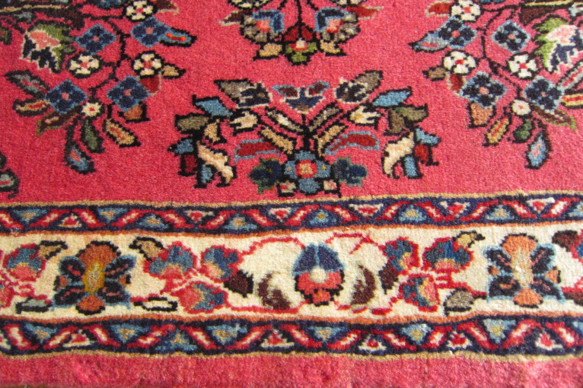 90×68】イラン直輸入☆サローグ産ペルシャ絨毯・カーペット 90×68】イラン直輸入☆サローグ産ペルシャ絨毯・カーペット
