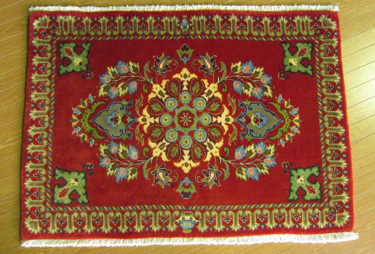 96x70】イラン直輸入☆カーシャン産ペルシャ絨毯・カーペット 96x70】イラン直輸入☆カーシャン産ペルシャ絨毯・カーペット