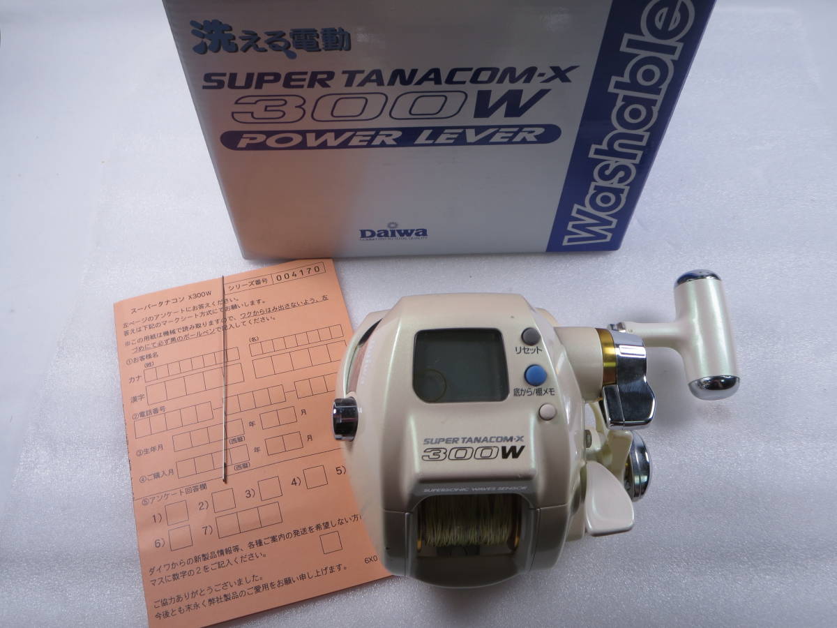 拜【日本製】 ダイワ スーパータナコンX 300W 電動リール 日本製 DAIWA SUPER TANACOM Made in JP801357 （検 シーボーグ 1001F_画像1