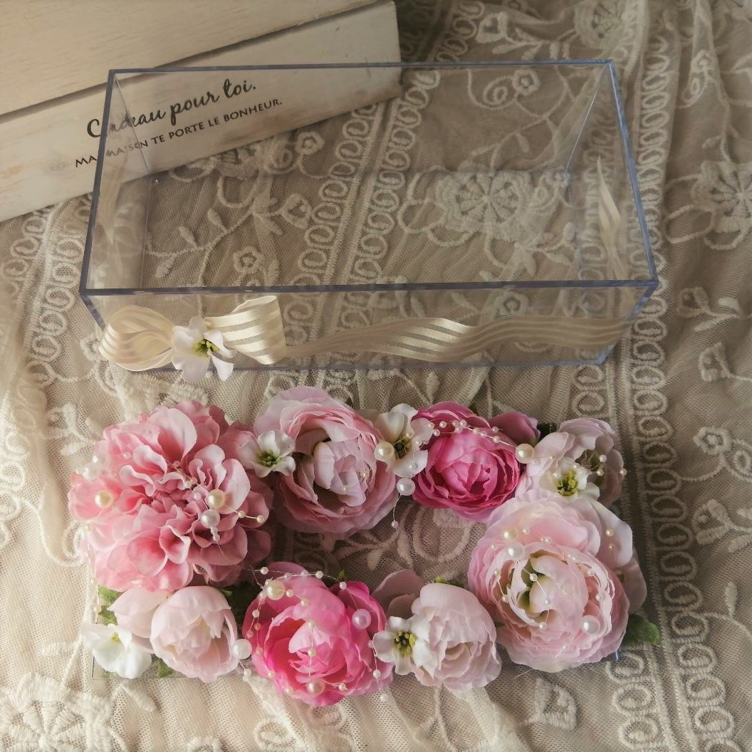 ◆ダリアのティッシュケース【ピンク】◆造花・ティッシュボックス・プレゼント・花倶楽部_画像8