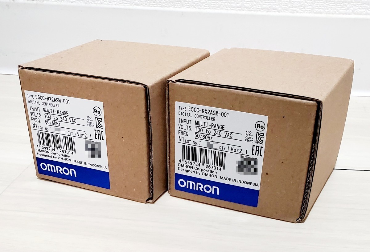 【新品未開封】OMRON 温度調節器(デジタル調節計) E5CCーRX2ASM-001 2個セット
