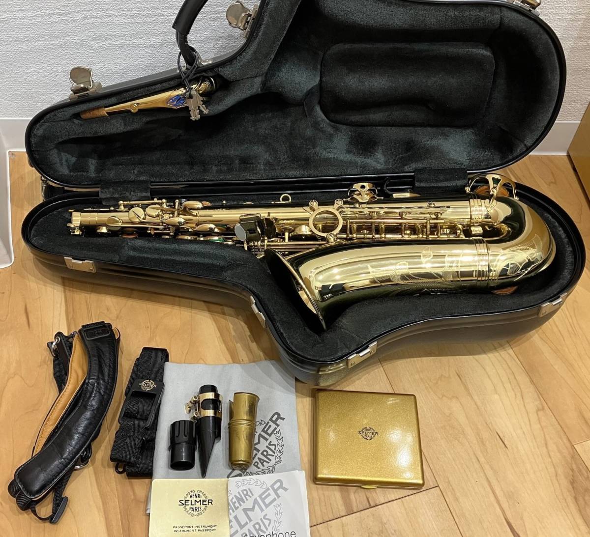 7807 【破格スタート】SELMER セルマー サックス スーパーアクション80 シリーズⅡ ハードケース 小物付き セルマー ソプラノサックス 純正ハードケース ショルダー用金具加工あり