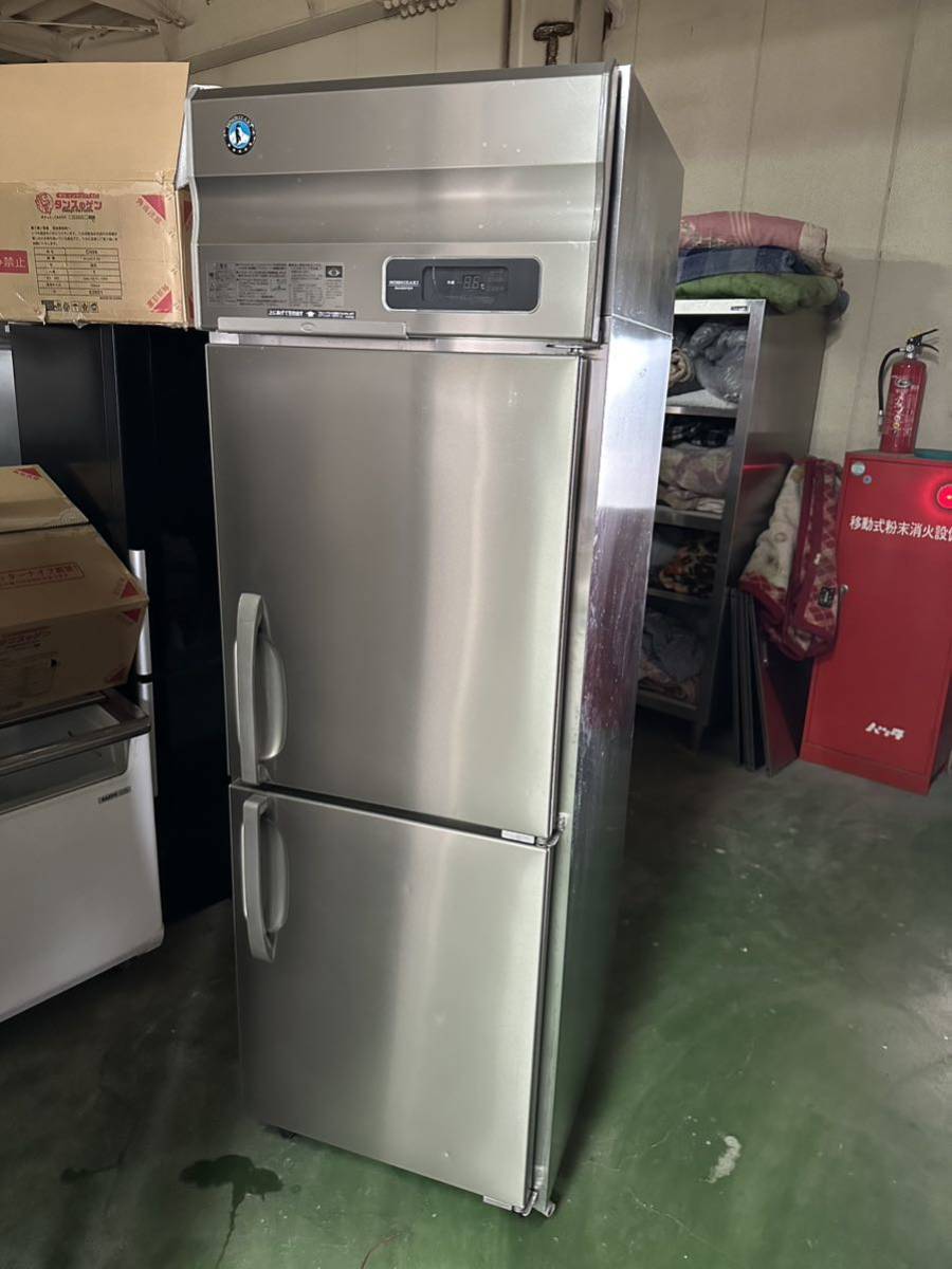 ★引き取り限定★ ホシザキ 2019年　2ドア 業務用 縦型冷蔵庫　冷蔵庫 HR-63AT3 3相200V 厨房機器 625×650×1950