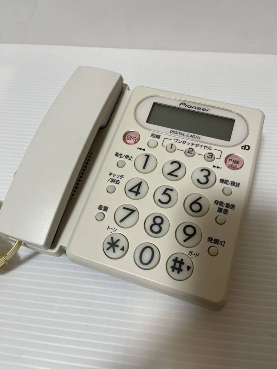 Pioneer digital cordless telephone machine parent machine only becomes an exhibition! TF-VR120E6 Pioneer telephone machine operation verification ending 