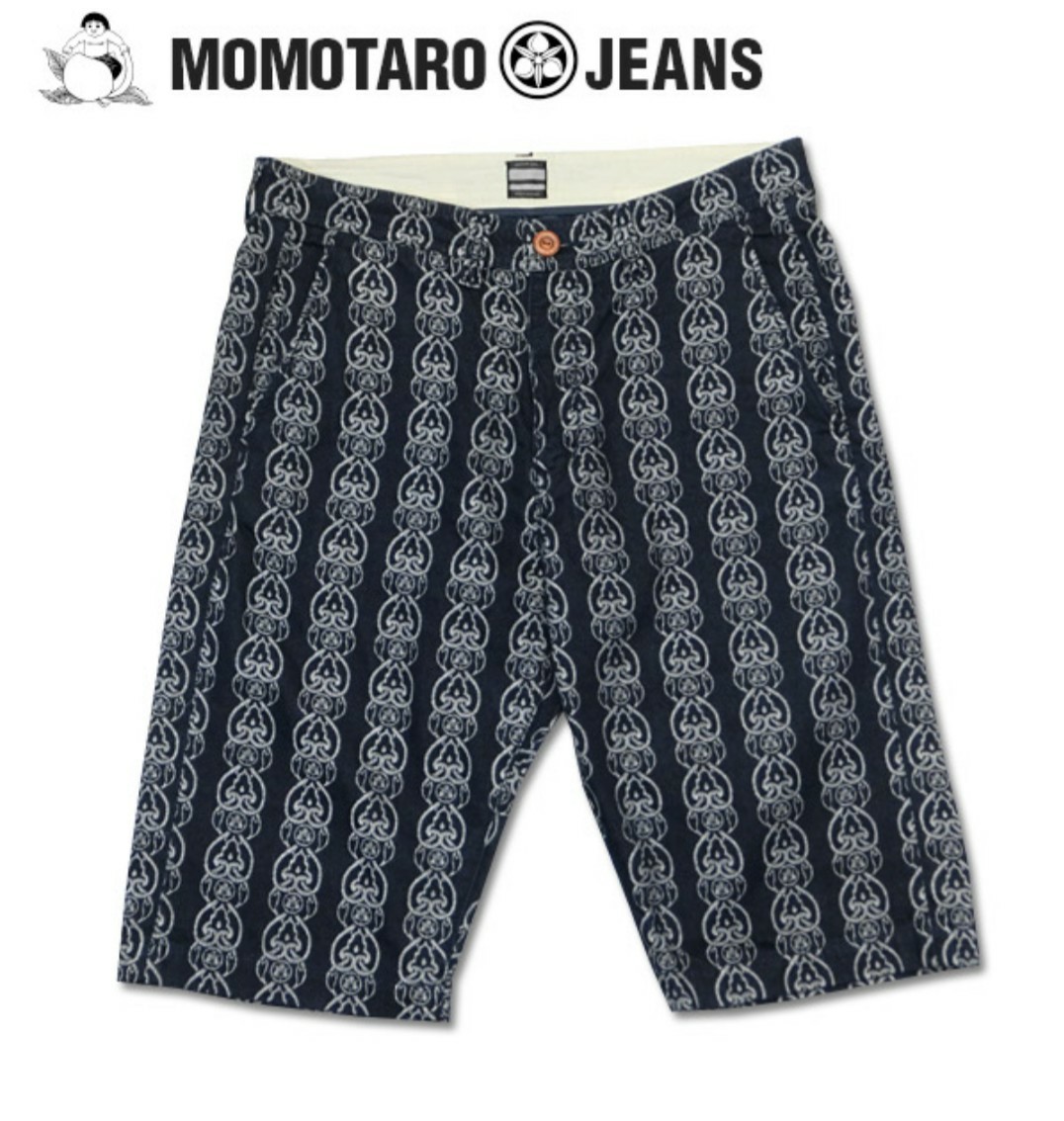 MOMOTARO JEANS 桃太郎ジーンズ インディゴジャガードショーツ【02-062】32インチ ショートパンツ ハーフパンツ 短パン 岡山児島 国産①