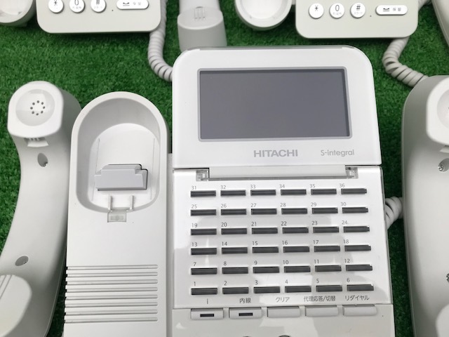 動作確認済(^ ^)/ HITACHI/日立 ET-36Si-SDW ビジネスフォン 36ボタン