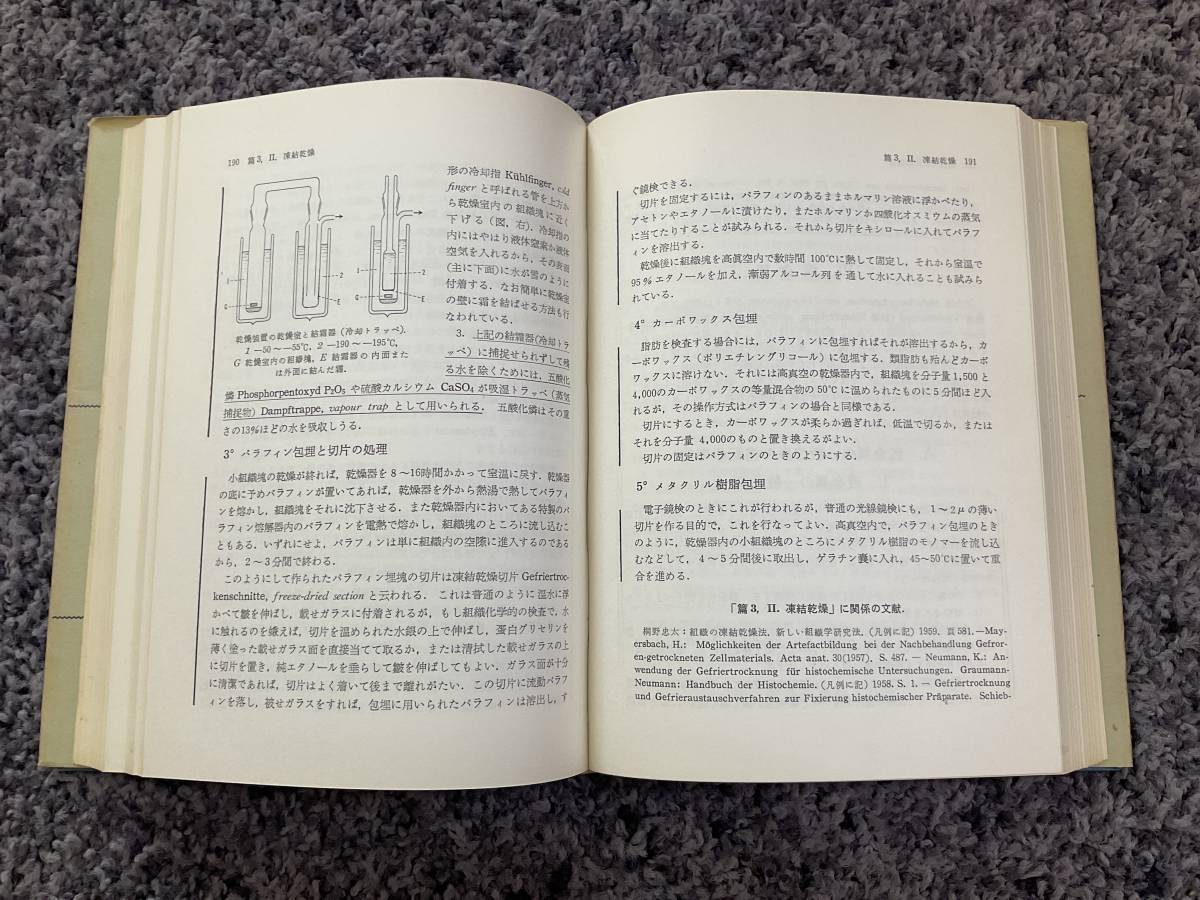 状態悪し 外箱付 線引・書込あり 名前シールあり 組織検査法 組織構造と局所化学 関正次著 昭和36年11月10日第1版 杏林書院_画像5