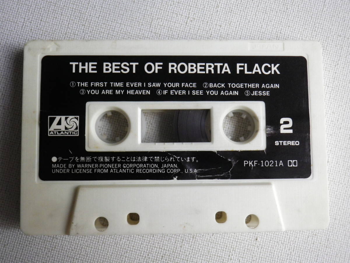 ◆カセット◆洋楽国内盤 ROBERTA FLACK ベスト・オブ・ロバータ・フラック 歌詞カード付 中古カセットテープ多数出品中！の画像6