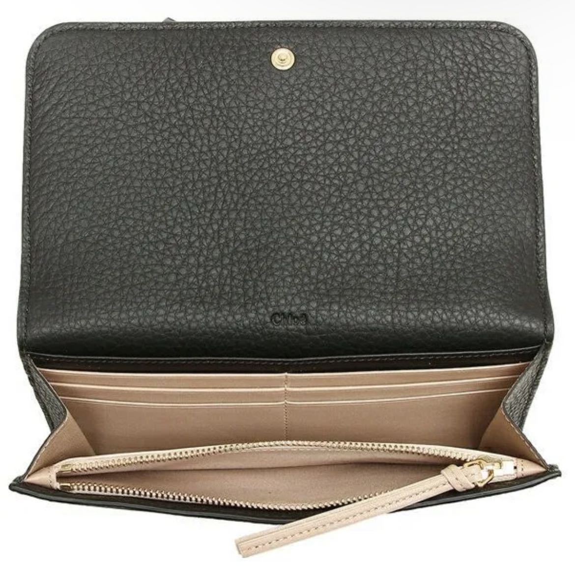 □新品□クロエ 長財布 アルファベット ブラック レディース CHLOE