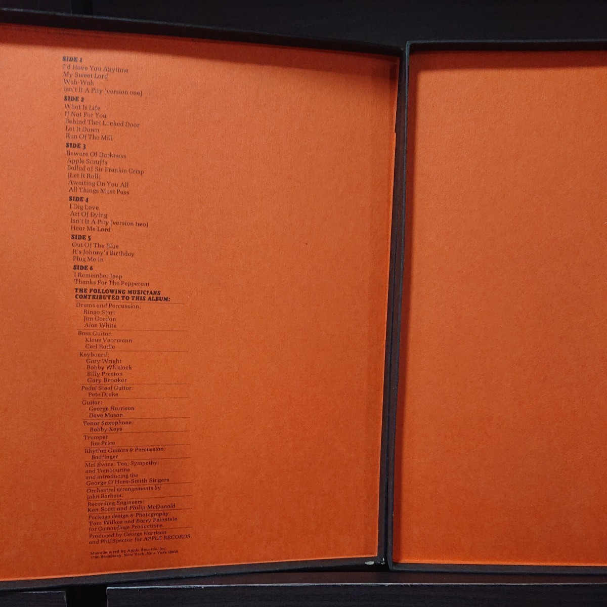 George Harrison「All Things Must Pass」STCH-639 UKオリジナル盤 MAT全面 1U  JChere雅虎拍卖代购