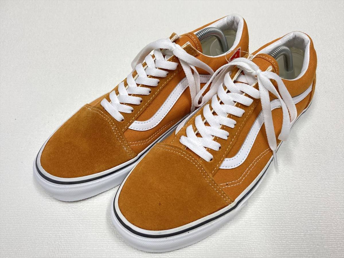 VANS OLD SKOOL オレンジ スエード キャンバス 白ライン US8.5 (26.5cm) バンズ オールドスクール アメリカ企画限定!!_画像1