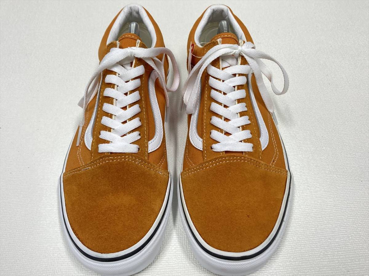 VANS OLD SKOOL オレンジ スエード キャンバス 白ライン US8.5 (26.5cm) バンズ オールドスクール アメリカ企画限定!!_画像4