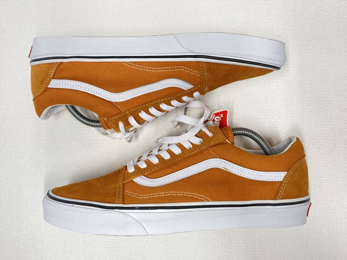 VANS OLD SKOOL オレンジ スエード キャンバス 白ライン US8.5 (26.5cm) バンズ オールドスクール アメリカ企画限定!!_画像6