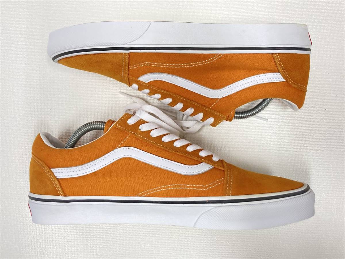 VANS OLD SKOOL オレンジ スエード キャンバス 白ライン US8.5 (26.5cm) バンズ オールドスクール アメリカ企画限定!!_画像7