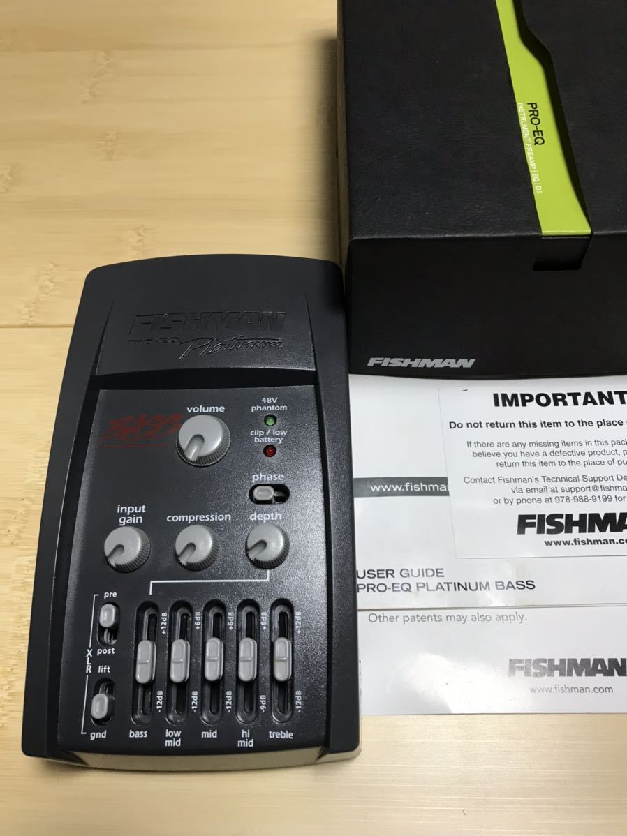 Fishman PLATINUM BASS PRO-EQ フィッシュマン プラチナム ベース