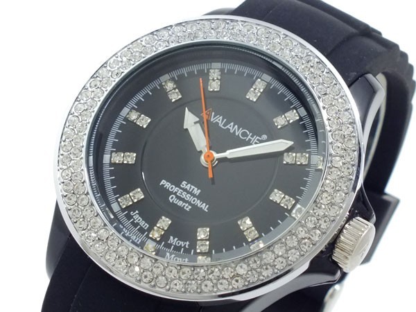 新品/即決価格 アバランチ 腕時計 AV-107S-BK-40 ブラック ブラック//00002245