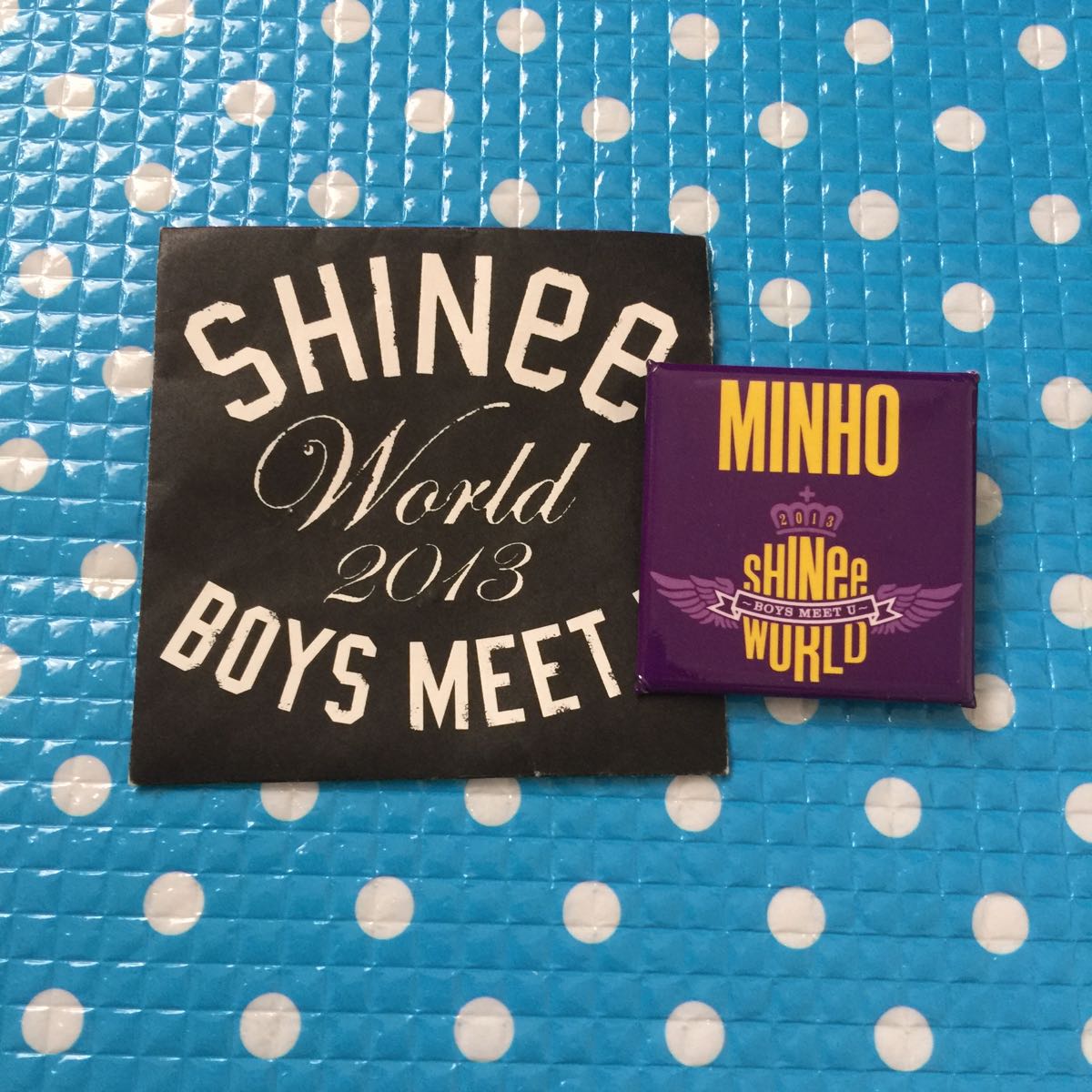 SHINee WORLD 2013★BOYS MEET U★公式 会場限定 グッズ★バッジ★バッチ★ミノ ミンホ