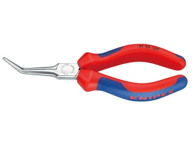 KNIPEX（クニペックス）3125-160 45°先曲がりニードルノーズプライヤー160mm コンフォートハンドル_画像1