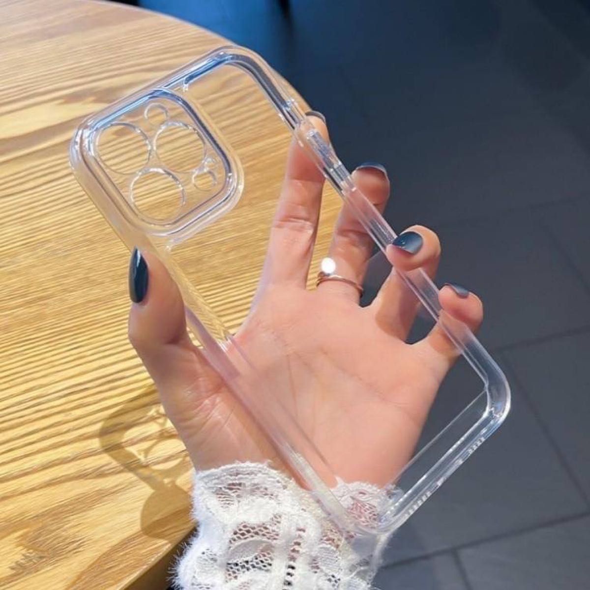 iPhoneケース クリア カバー耐衝撃　【iPhone14ケース】 使いやすい iPhone 強化ガラスフィルム アイフォンテン