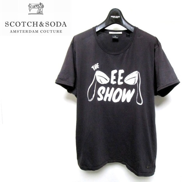 SCOTCH&SODA スコッチ＆ソーダ 加工 プリント Tシャツ_画像1