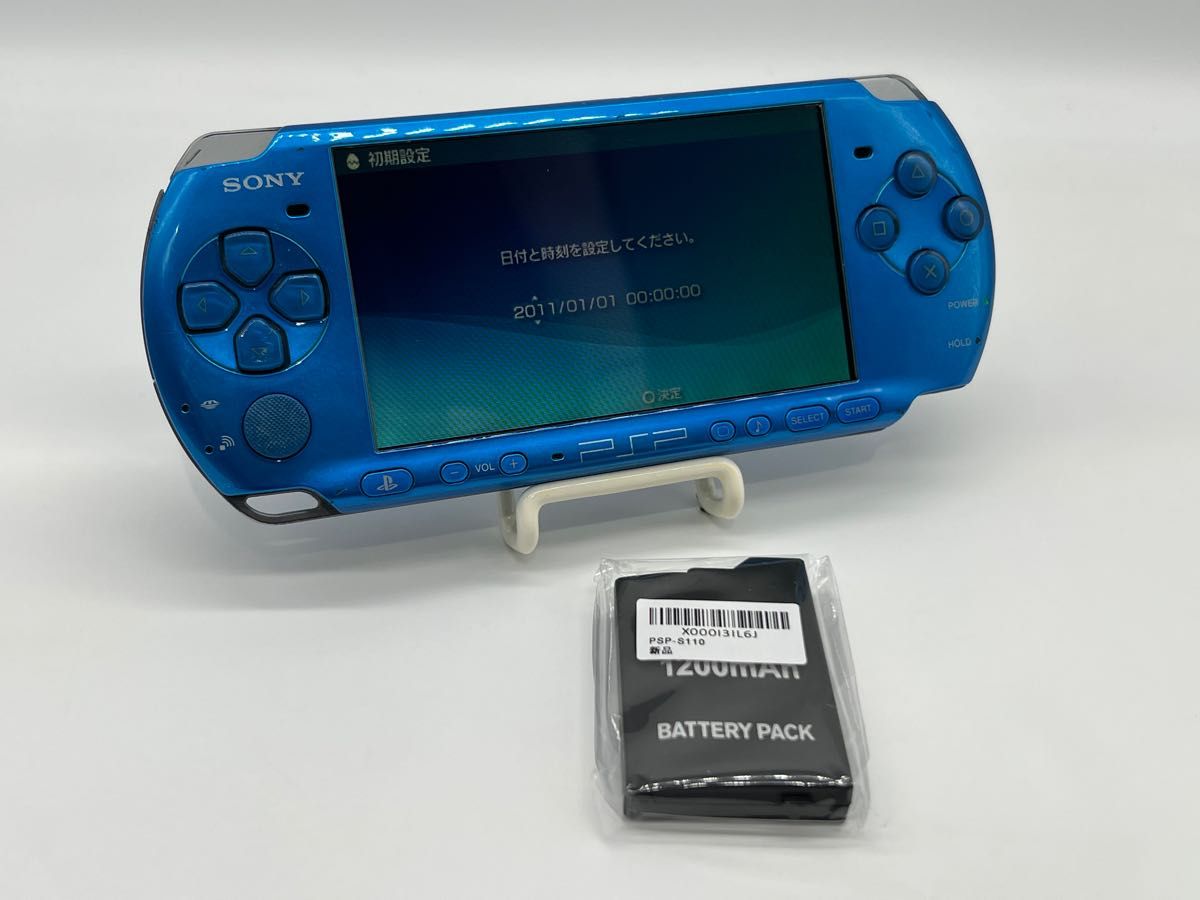 最新入荷 PSP3000 ホワイトブルー ホワイト FW6.60 動作OK - ソニー