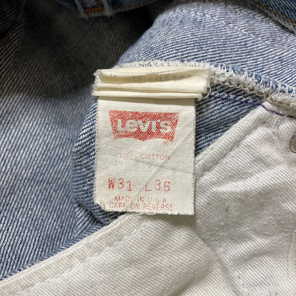 90s Levi's 501xx リーバイス 90年製 USA製 555 デニムパンツ ジーンズ 31×36_画像9