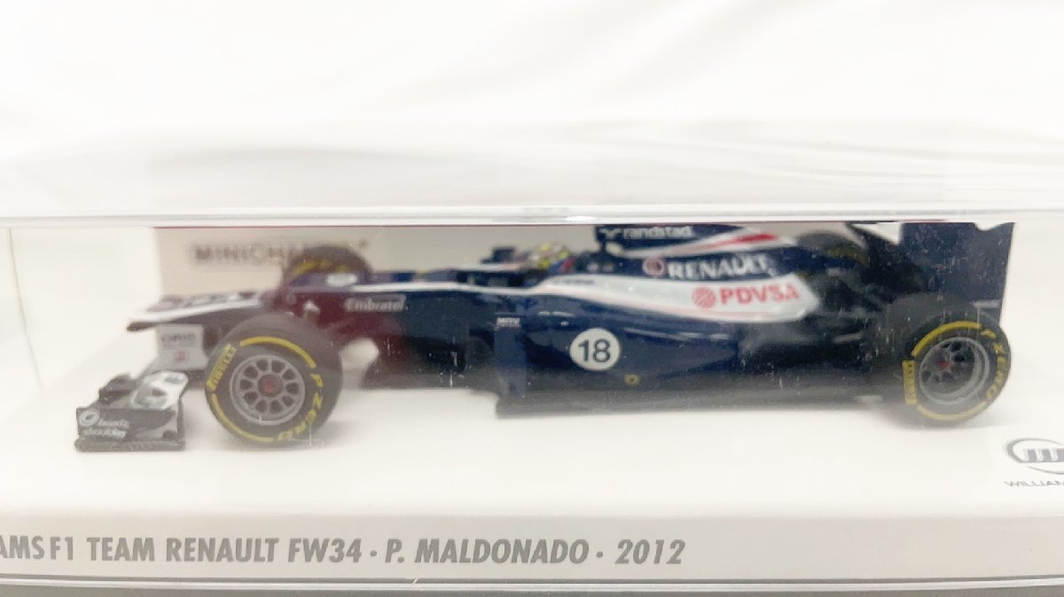 ミニチャンプス PMA 1/43 ウイリアムズ F1チーム ルノー FW34 ＃18 2012 パストールマルドナード Williams P.Maldonado S3059 JP-31の画像2