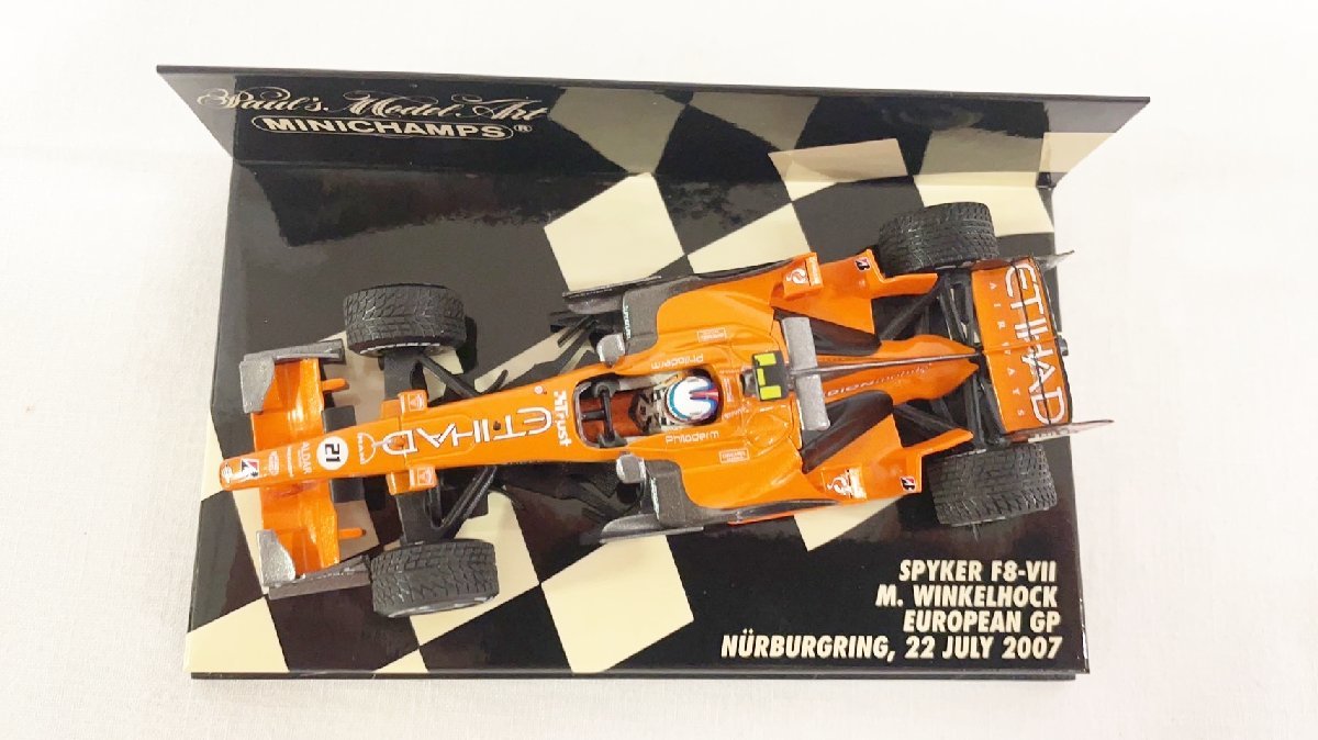 ミニチャンプス 1/43 PMA スパイカー F8-Ⅶ マルクスヴィンケルホック ヨーロッパGP ニュルブルクリンク 2007 SPYKER M.WINKELHOCK JP-56_画像4