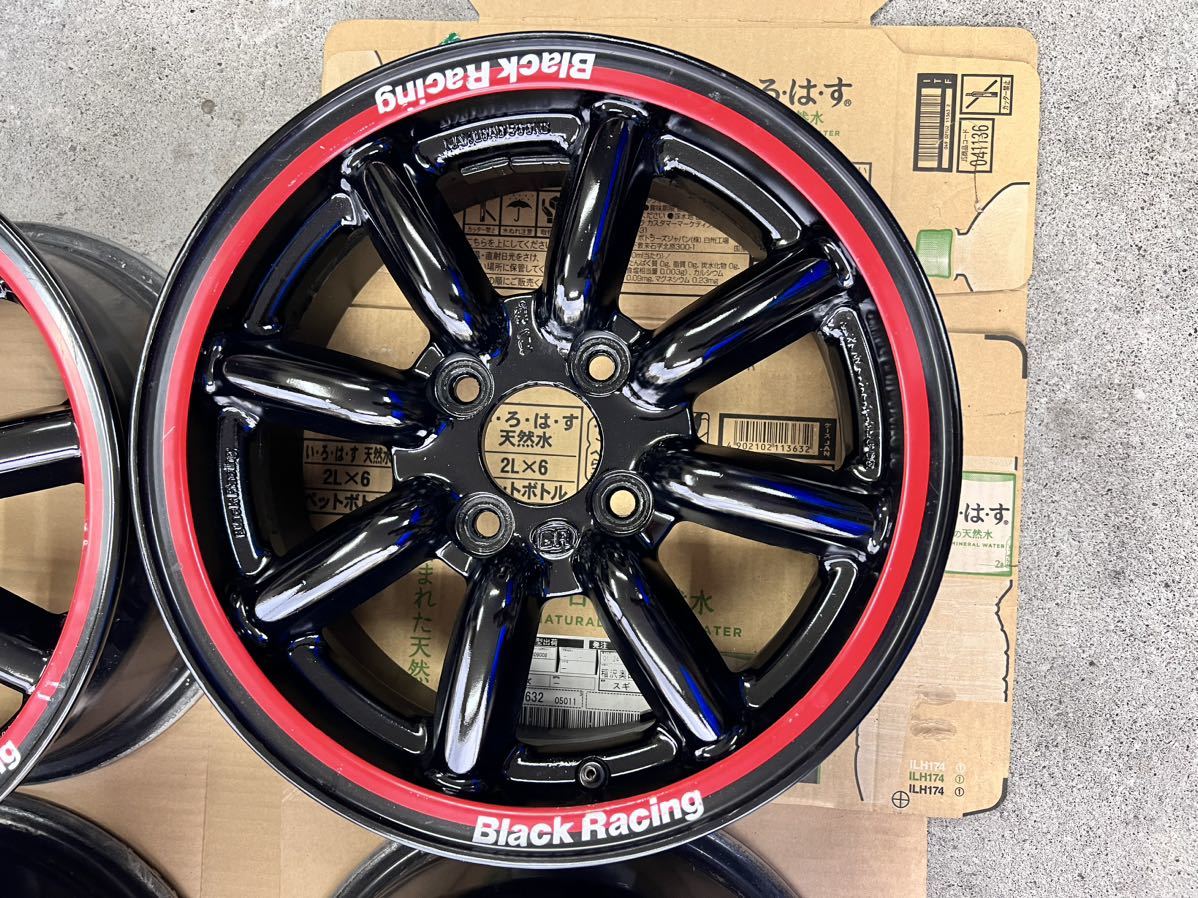BR ブラックレーシング 8スポーク 14インチ 6JJ +40 ハブ径約63