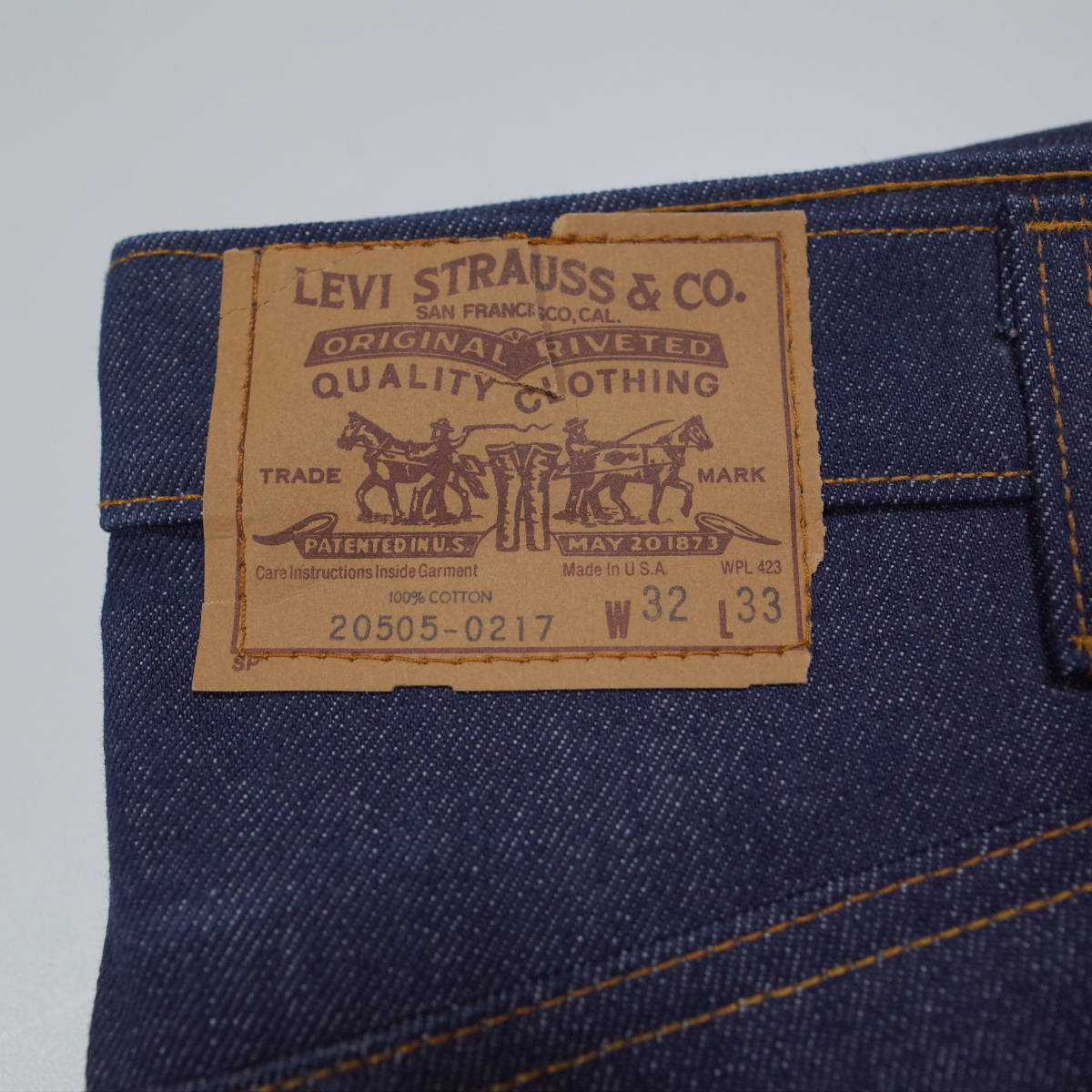 送料無料 Levi's 20505-0217 505 W32 80年代 made in USA 米国製 デッドストック オレンジタブ リーバイス ヴィンテージ オリジナル No.2