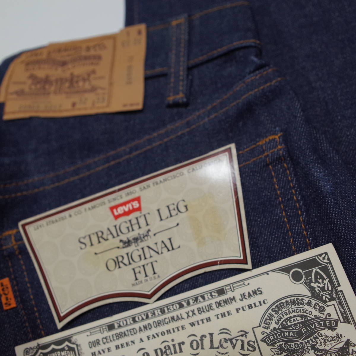 送料無料 Levi's 20505-0217 505 W32 80年代 made in USA 米国製 デッドストック オレンジタブ リーバイス ヴィンテージ オリジナル No.3_画像6