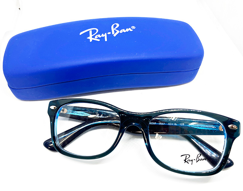 Ray-Ban レイバン 正規品 眼鏡フレーム 子供用 キッズ OPTICS KIDS RY1528F-3667 ブルー 青 ウェリントン 展示品 難あり_画像1