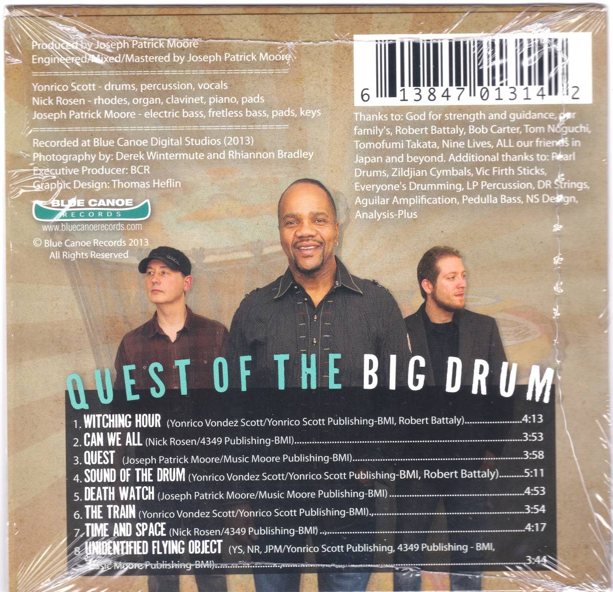 ☆YONRICO SCOTT(ヨンリコ・スコット)/Quest Of The Big Drum◆2013年発表のDerek Trucksの盟友ドラマーによる超大名盤！◇レア紙ジャケ★_画像2